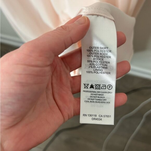 Forever New Women's Maxi Dress Long Lace beaded bodice Chiffon Pale Pink 2 - Picture 14 of 15